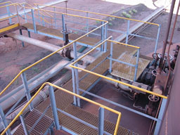 FRP walkway grating shown on site in Australia (click to enlarge) 